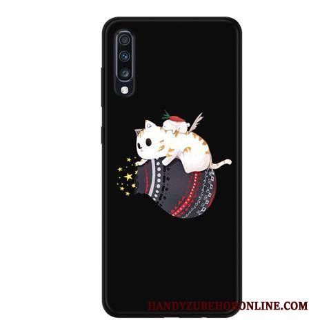 Hülle Samsung Galaxy A70 Weiche Durchbrochenes Garn, Case Samsung Galaxy A70 Schutz Nubuck Anti-sturz