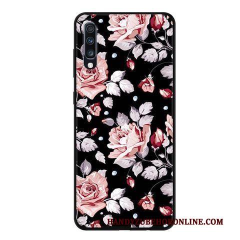 Hülle Samsung Galaxy A70 Weiche Durchbrochenes Garn, Case Samsung Galaxy A70 Schutz Nubuck Anti-sturz