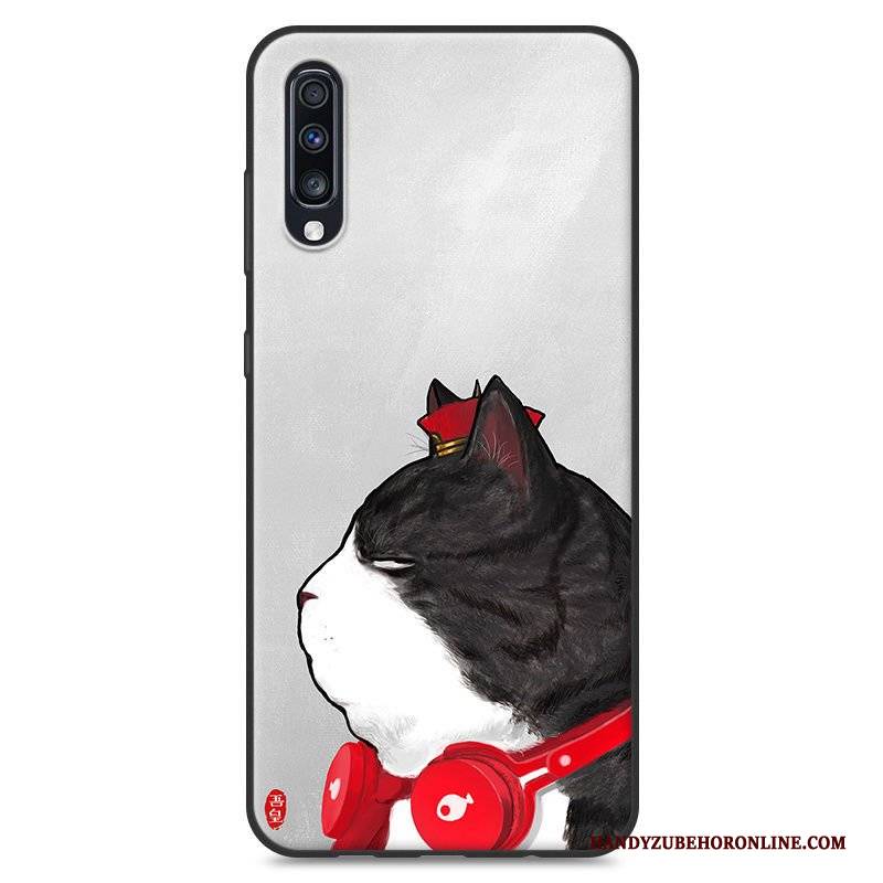 Hülle Samsung Galaxy A70 Weiche Handyhüllen Persönlichkeit, Case Samsung Galaxy A70 Kreativ Gelb Trend