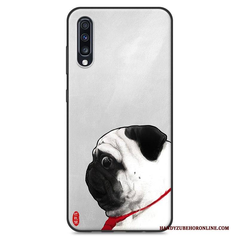 Hülle Samsung Galaxy A70 Weiche Handyhüllen Persönlichkeit, Case Samsung Galaxy A70 Kreativ Gelb Trend