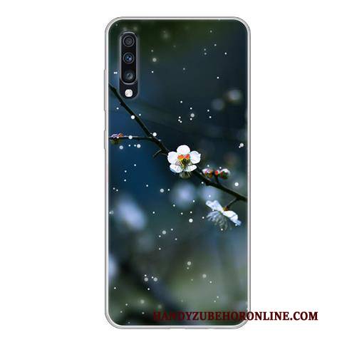 Hülle Samsung Galaxy A70 Weiche Schwarz Persönlichkeit, Case Samsung Galaxy A70 Schutz Handyhüllen Anti-sturz