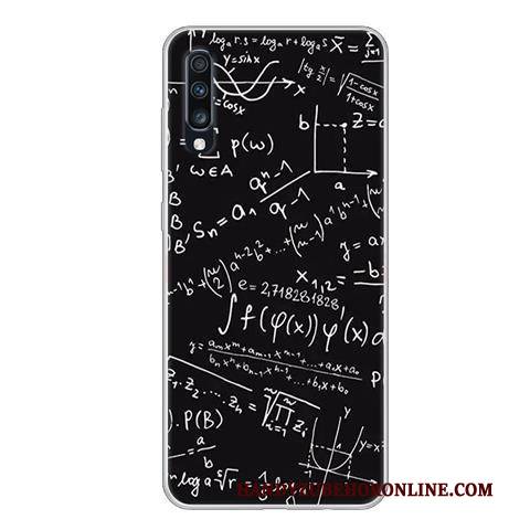 Hülle Samsung Galaxy A70 Weiche Schwarz Persönlichkeit, Case Samsung Galaxy A70 Schutz Handyhüllen Anti-sturz