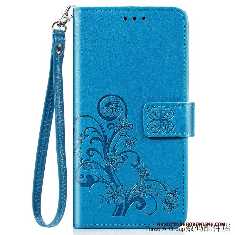 Hülle Samsung Galaxy A70s Folio Handyhüllen Anti-sturz, Case Samsung Galaxy A70s Geldbörse Karte Blau