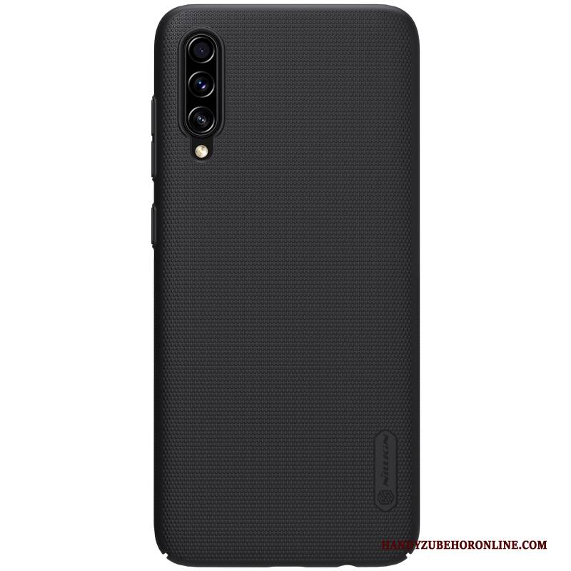 Hülle Samsung Galaxy A70s Halterung Gold Leicht, Case Samsung Galaxy A70s Schutz Nubuck Schwer