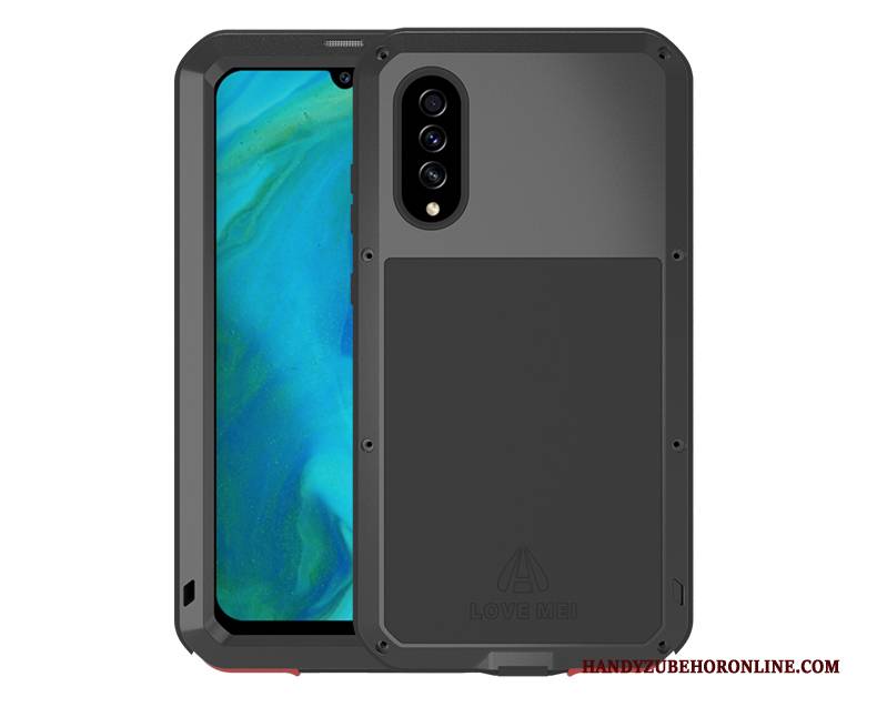 Hülle Samsung Galaxy A70s Schutz Drei Verteidigungen Handyhüllen, Case Samsung Galaxy A70s Taschen Schwarz Anti-sturz