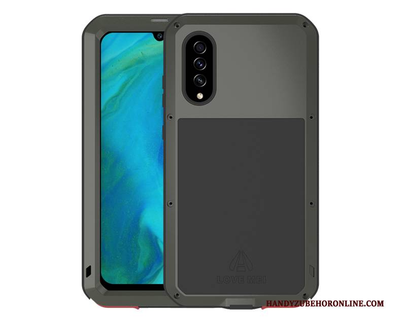 Hülle Samsung Galaxy A70s Schutz Drei Verteidigungen Handyhüllen, Case Samsung Galaxy A70s Taschen Schwarz Anti-sturz