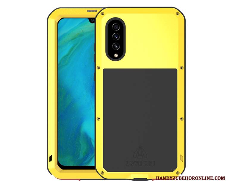 Hülle Samsung Galaxy A70s Schutz Drei Verteidigungen Handyhüllen, Case Samsung Galaxy A70s Taschen Schwarz Anti-sturz