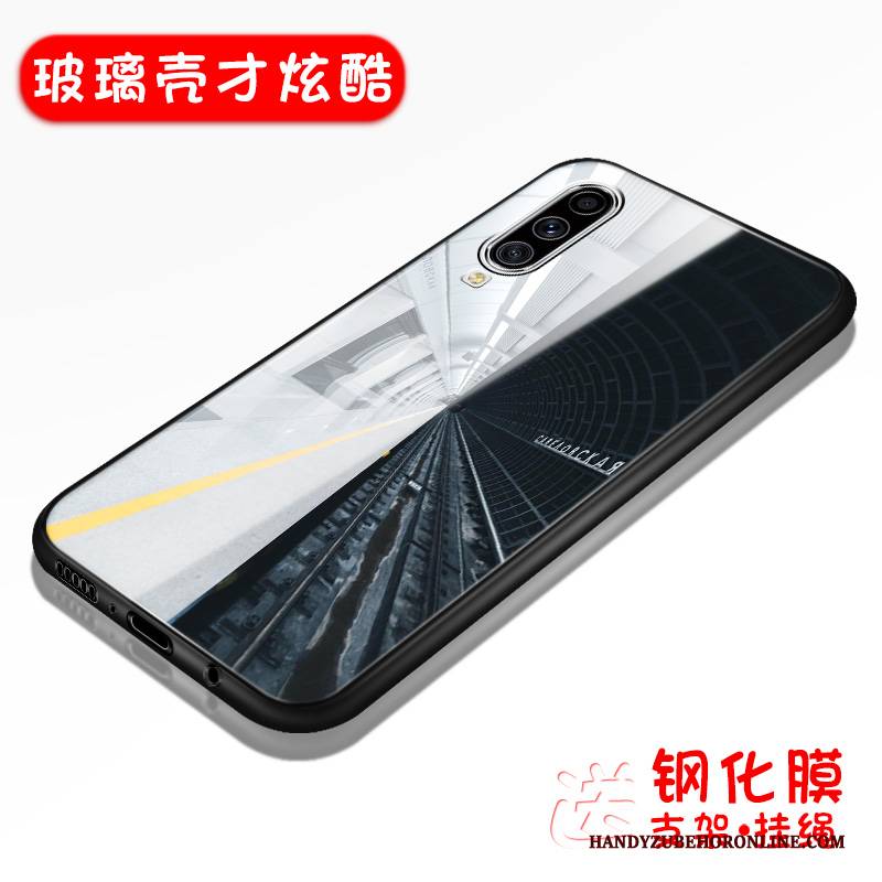 Hülle Samsung Galaxy A70s Schutz Schwer Glas, Case Samsung Galaxy A70s Silikon Trend Handyhüllen