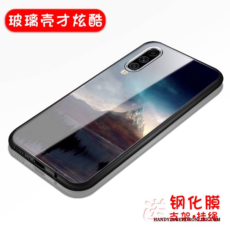 Hülle Samsung Galaxy A70s Schutz Schwer Glas, Case Samsung Galaxy A70s Silikon Trend Handyhüllen