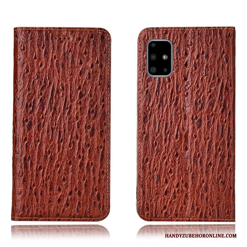 Hülle Samsung Galaxy A71 Folio Anti-sturz Handyhüllen, Case Samsung Galaxy A71 Schutz Muster Rot