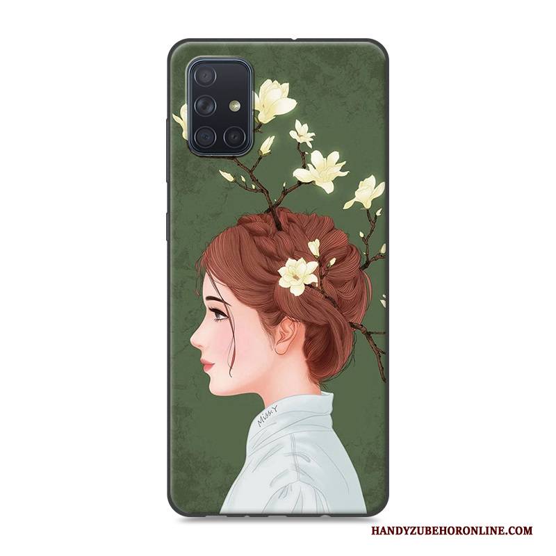 Hülle Samsung Galaxy A71 Gelb Handyhüllen, Case Samsung Galaxy A71 Hängende Verzierungen Neu