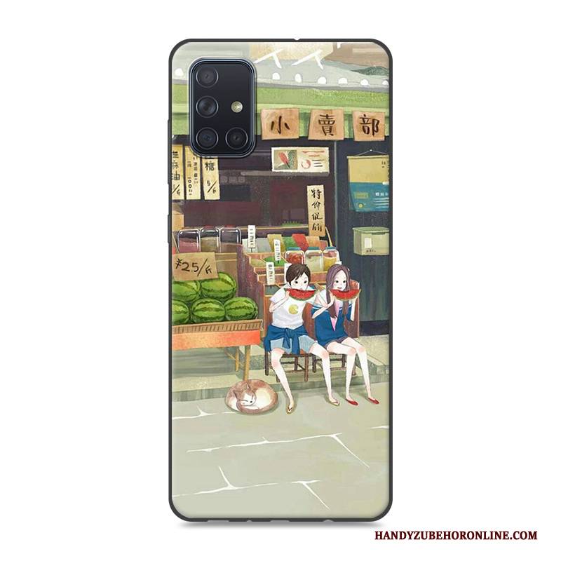 Hülle Samsung Galaxy A71 Gelb Handyhüllen, Case Samsung Galaxy A71 Hängende Verzierungen Neu