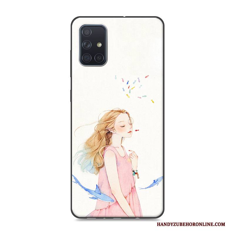 Hülle Samsung Galaxy A71 Gelb Handyhüllen, Case Samsung Galaxy A71 Hängende Verzierungen Neu