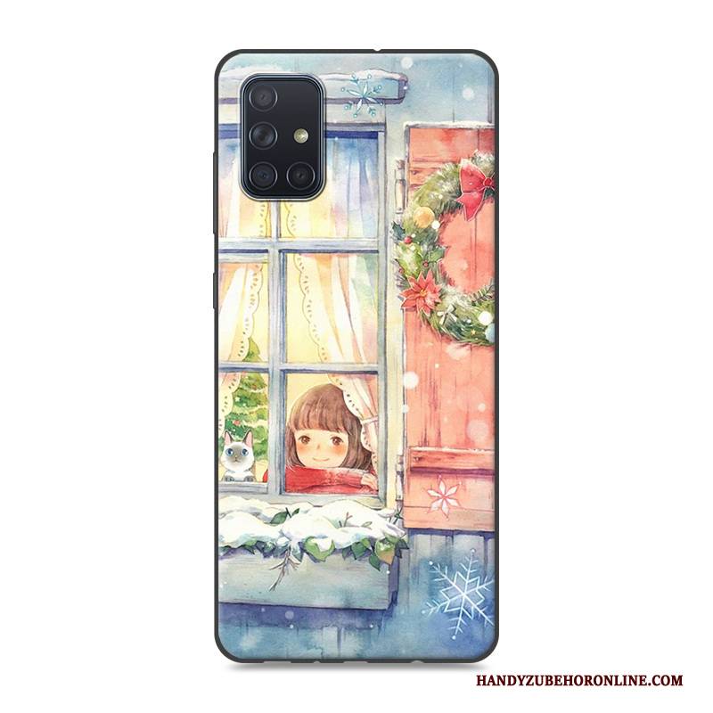 Hülle Samsung Galaxy A71 Gelb Handyhüllen, Case Samsung Galaxy A71 Hängende Verzierungen Neu