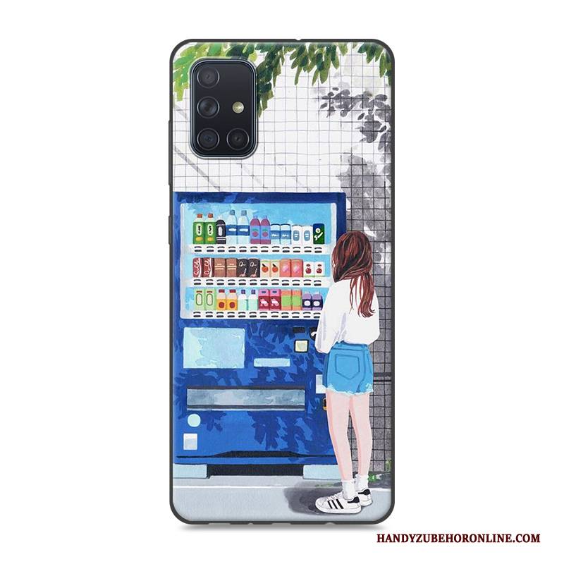 Hülle Samsung Galaxy A71 Gelb Handyhüllen, Case Samsung Galaxy A71 Hängende Verzierungen Neu