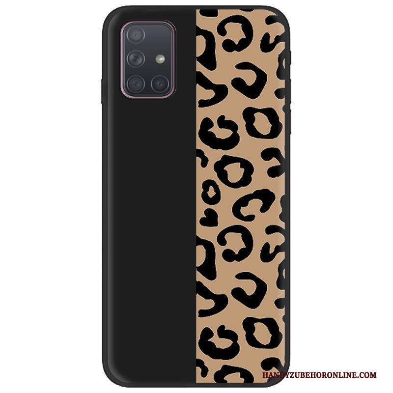 Hülle Samsung Galaxy A71 Kreativ Schwarz Nubuck, Case Samsung Galaxy A71 Weiche Trend Handyhüllen