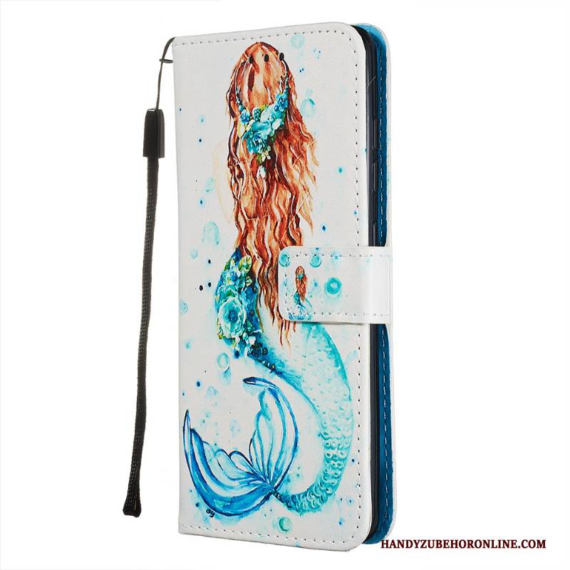 Hülle Samsung Galaxy A71 Lederhülle Persönlichkeit Blau, Case Samsung Galaxy A71 Weiche Karte