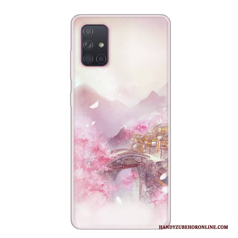 Hülle Samsung Galaxy A71 Schutz Frisch Handyhüllen, Case Samsung Galaxy A71 Lila Mini