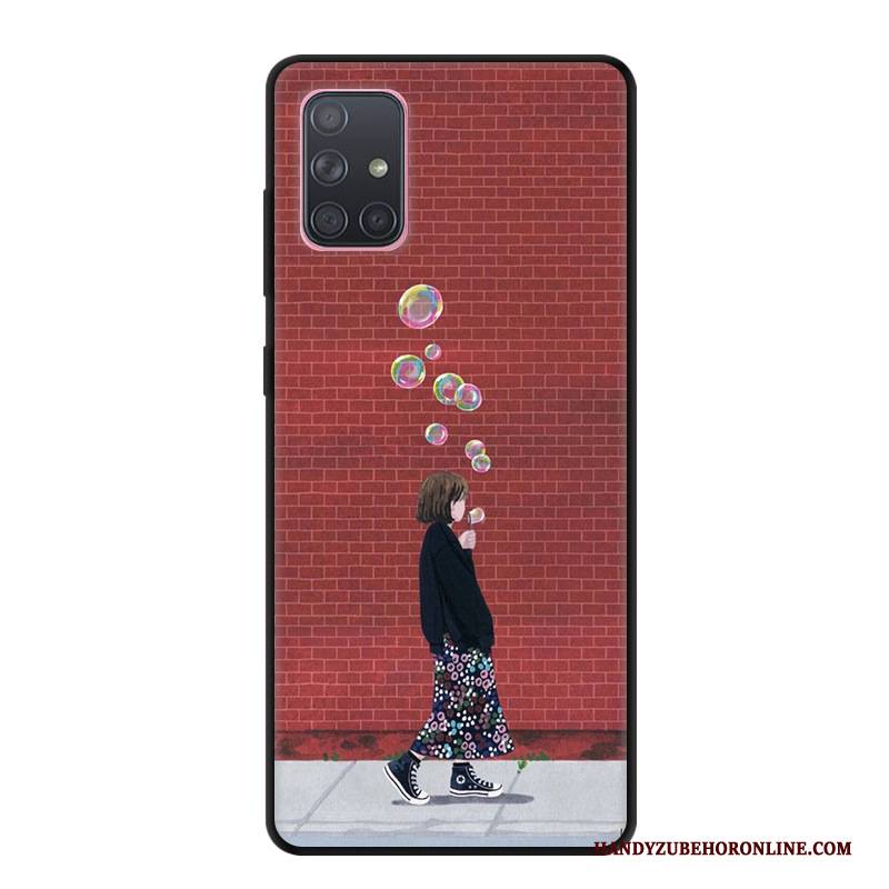 Hülle Samsung Galaxy A71 Schutz Grau Handyhüllen, Case Samsung Galaxy A71 Kreativ