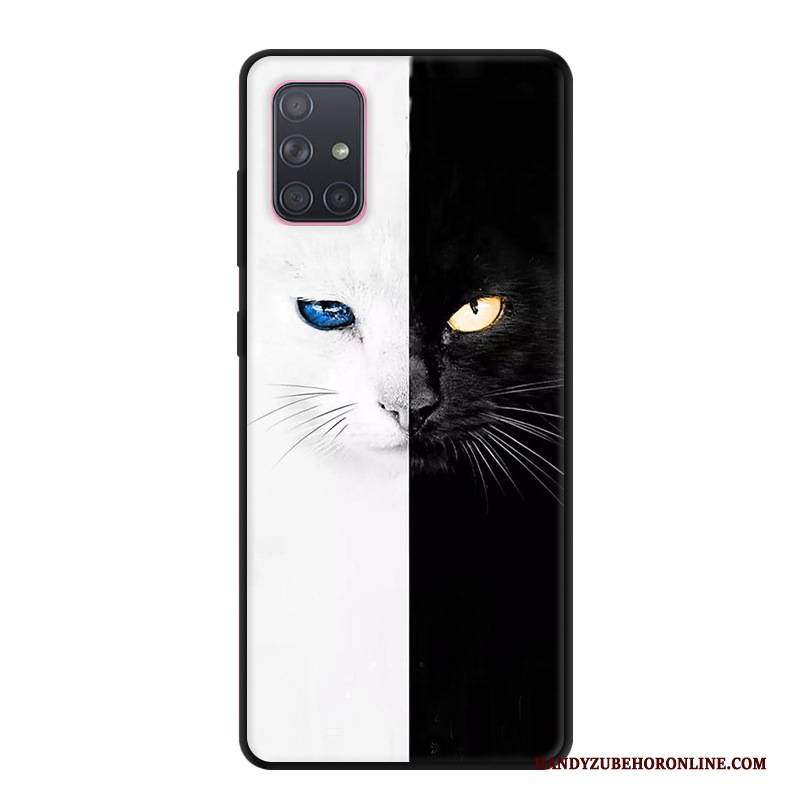 Hülle Samsung Galaxy A71 Schutz Grau Handyhüllen, Case Samsung Galaxy A71 Kreativ