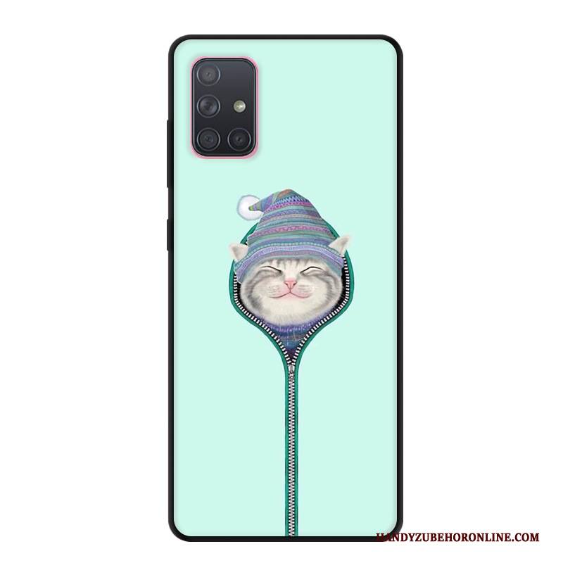 Hülle Samsung Galaxy A71 Schutz Grau Handyhüllen, Case Samsung Galaxy A71 Kreativ