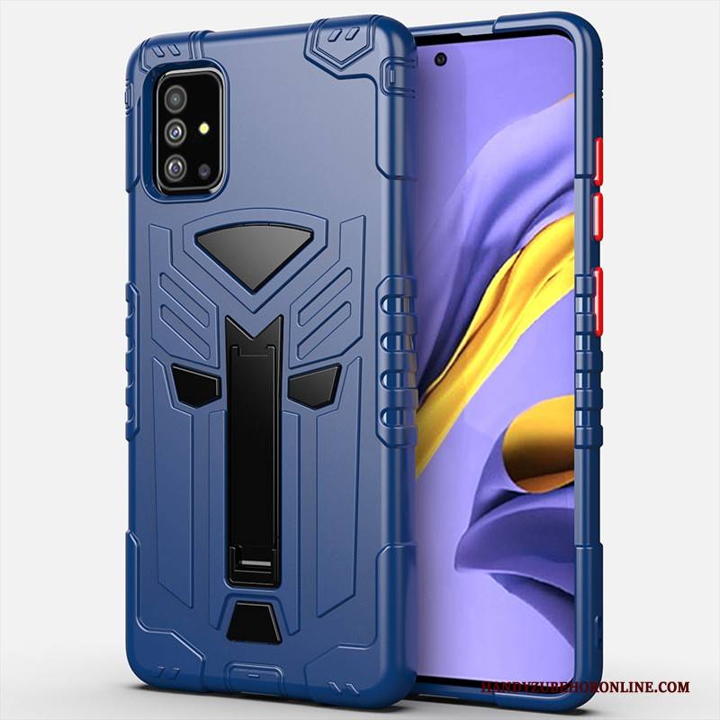 Hülle Samsung Galaxy A71 Schutz Handyhüllen Anti-sturz, Case Samsung Galaxy A71 Silikon Rüstung Grün