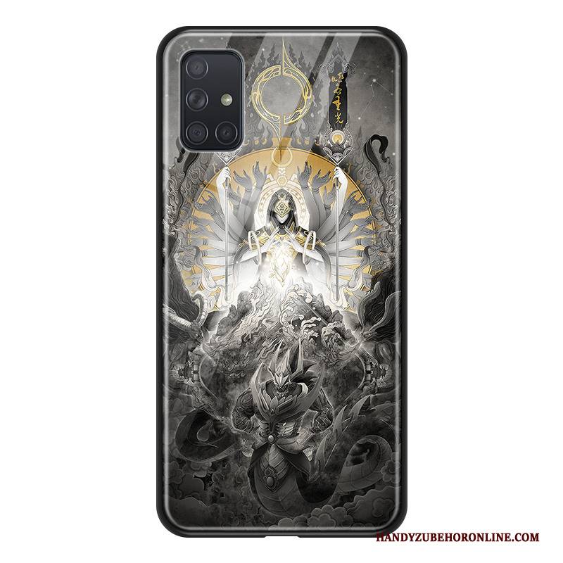 Hülle Samsung Galaxy A71 Schutz Handyhüllen Buddha, Case Samsung Galaxy A71 Groß Rot