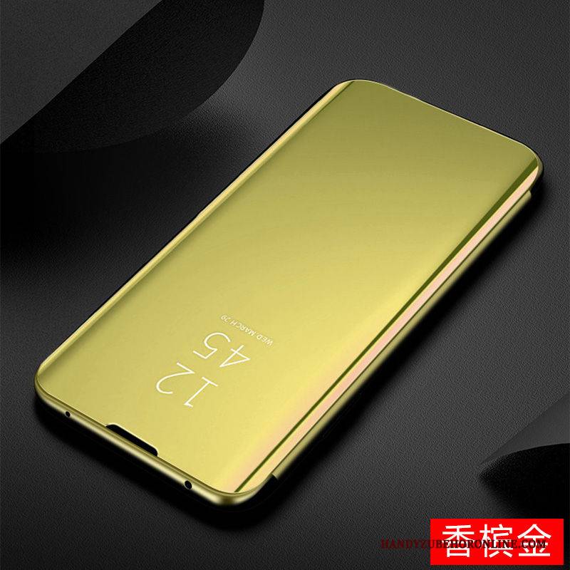 Hülle Samsung Galaxy A71 Schutz Spiegel Handyhüllen, Case Samsung Galaxy A71 Gold