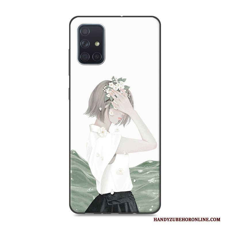 Hülle Samsung Galaxy A71 Silikon Frisch Rosa, Case Samsung Galaxy A71 Schutz Anti-sturz Mini