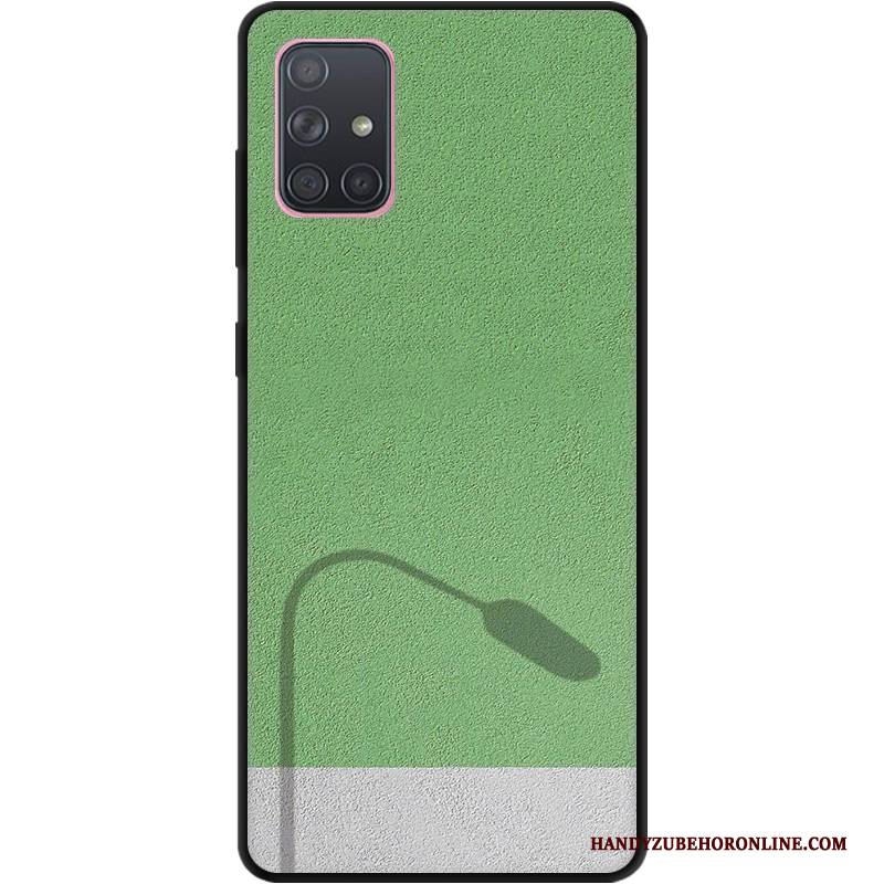 Hülle Samsung Galaxy A71 Taschen Persönlichkeit Grün, Case Samsung Galaxy A71 Weiche Angepasst Handyhüllen