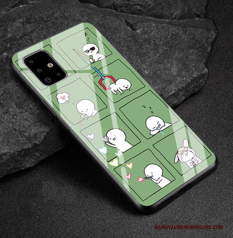 Hülle Samsung Galaxy A71 Weiche Angepasst Grün, Case Samsung Galaxy A71 Karikatur Persönlichkeit Handyhüllen