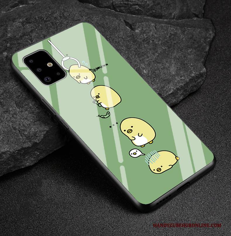 Hülle Samsung Galaxy A71 Weiche Angepasst Grün, Case Samsung Galaxy A71 Karikatur Persönlichkeit Handyhüllen