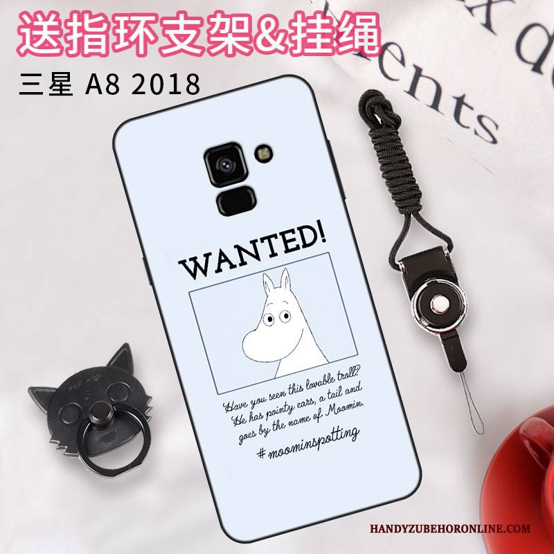 Hülle Samsung Galaxy A8 2018 Farbe Einfach Anti-sturz, Case Samsung Galaxy A8 2018 Schutz Trend Handyhüllen