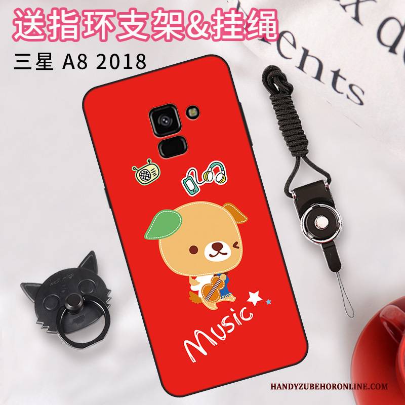 Hülle Samsung Galaxy A8 2018 Farbe Einfach Anti-sturz, Case Samsung Galaxy A8 2018 Schutz Trend Handyhüllen