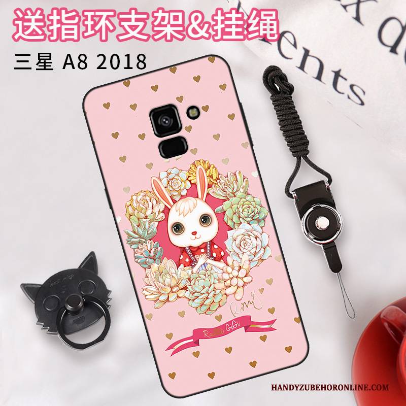 Hülle Samsung Galaxy A8 2018 Farbe Einfach Anti-sturz, Case Samsung Galaxy A8 2018 Schutz Trend Handyhüllen