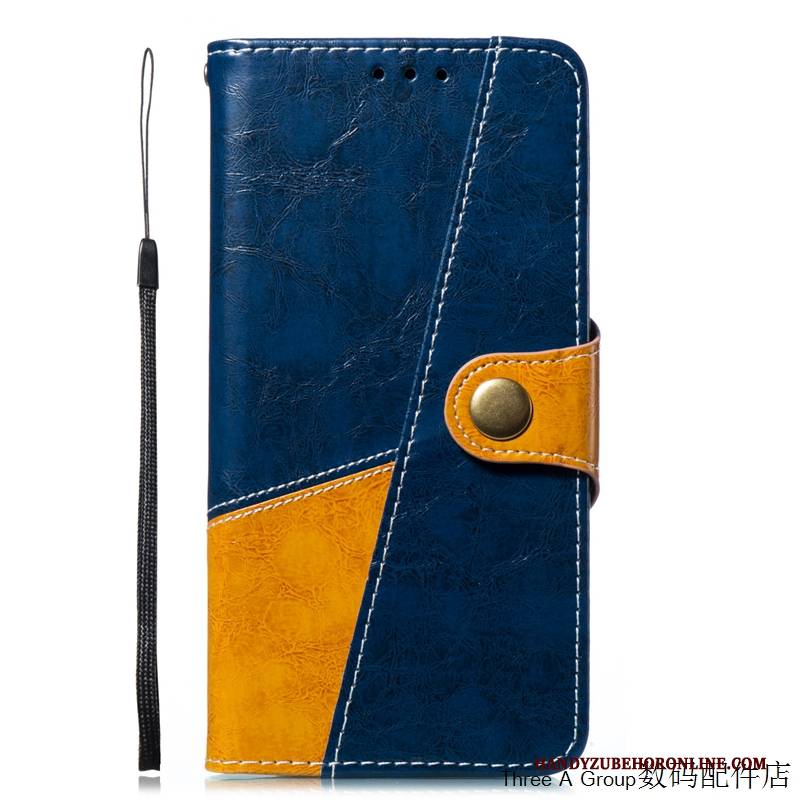 Hülle Samsung Galaxy A8 2018 Folio Business Handyhüllen, Case Samsung Galaxy A8 2018 Lederhülle