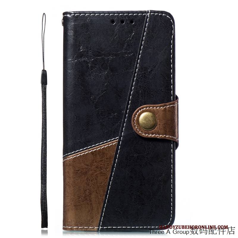 Hülle Samsung Galaxy A8 2018 Folio Business Handyhüllen, Case Samsung Galaxy A8 2018 Lederhülle