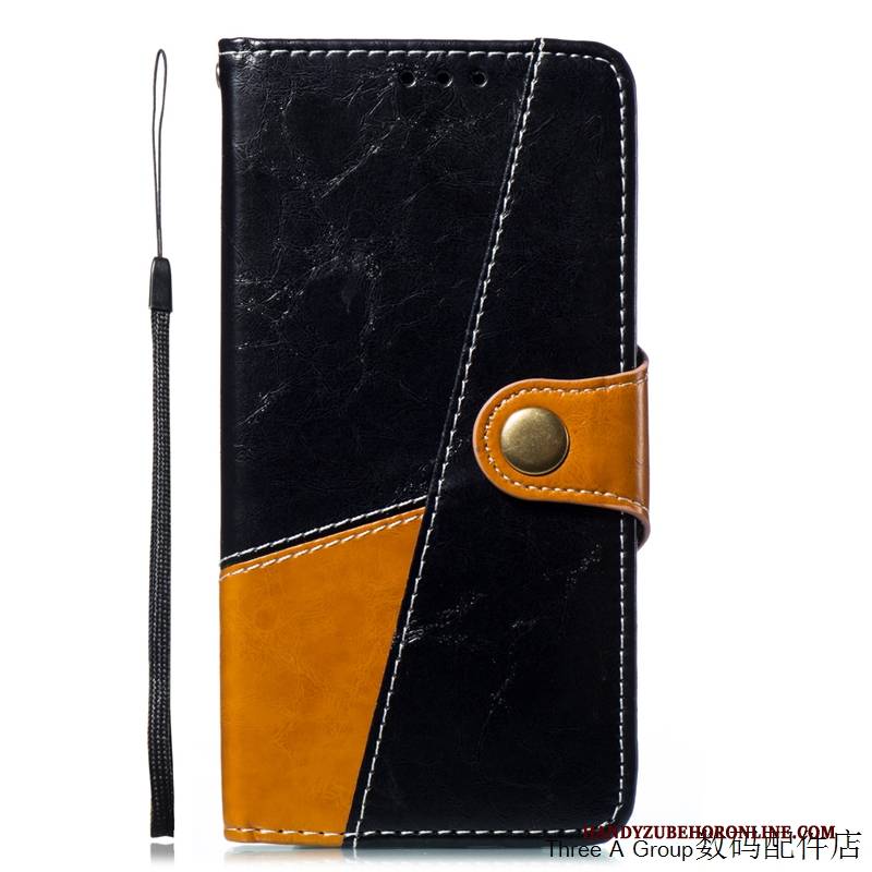 Hülle Samsung Galaxy A8 2018 Folio Business Handyhüllen, Case Samsung Galaxy A8 2018 Lederhülle