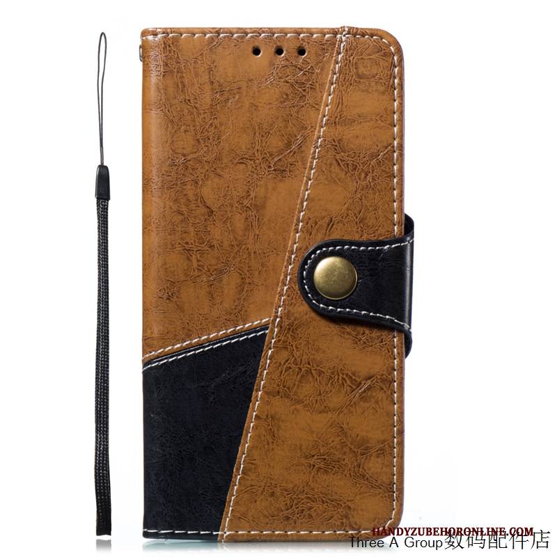 Hülle Samsung Galaxy A8 2018 Folio Business Handyhüllen, Case Samsung Galaxy A8 2018 Lederhülle