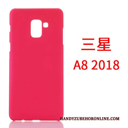 Hülle Samsung Galaxy A8 2018 Handyhüllen Nubuck, Case Samsung Galaxy A8 2018 Schlank Business