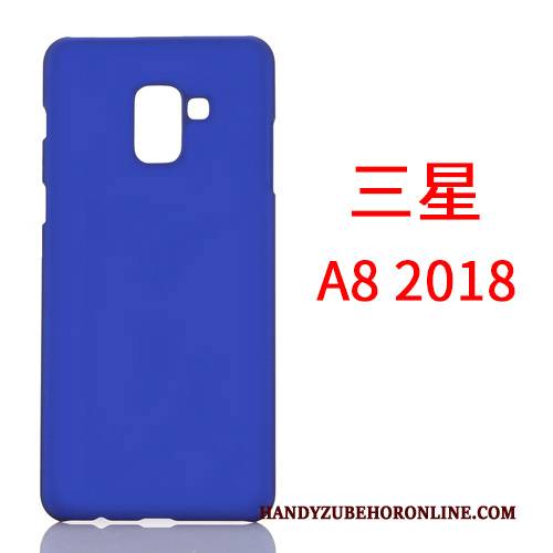 Hülle Samsung Galaxy A8 2018 Handyhüllen Nubuck, Case Samsung Galaxy A8 2018 Schlank Business