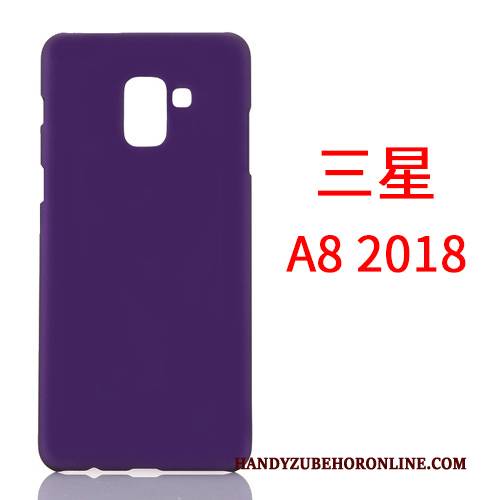 Hülle Samsung Galaxy A8 2018 Handyhüllen Nubuck, Case Samsung Galaxy A8 2018 Schlank Business