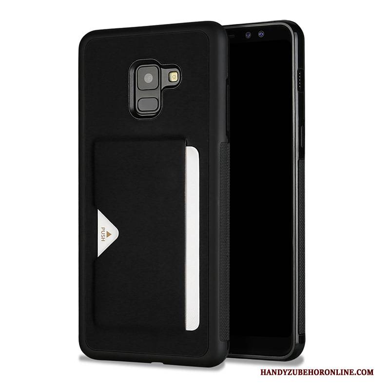 Hülle Samsung Galaxy A8 2018 Rot Handyhüllen, Case Samsung Galaxy A8 2018 Karte