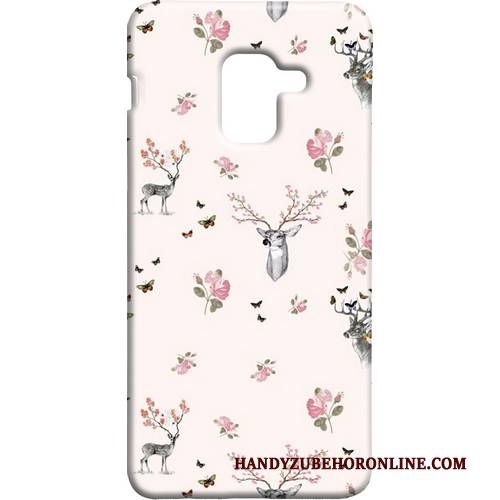 Hülle Samsung Galaxy A8 2018 Schutz Handyhüllen Frisch, Case Samsung Galaxy A8 2018 Wind Rosa