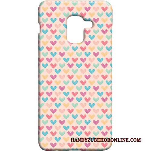 Hülle Samsung Galaxy A8 2018 Schutz Handyhüllen Frisch, Case Samsung Galaxy A8 2018 Wind Rosa