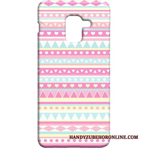 Hülle Samsung Galaxy A8 2018 Schutz Handyhüllen Frisch, Case Samsung Galaxy A8 2018 Wind Rosa