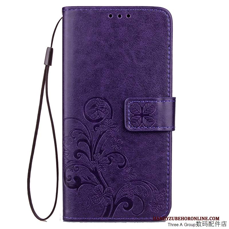 Hülle Samsung Galaxy A8 2018 Taschen Anti-sturz Blau, Case Samsung Galaxy A8 2018 Lederhülle Prägung Handyhüllen