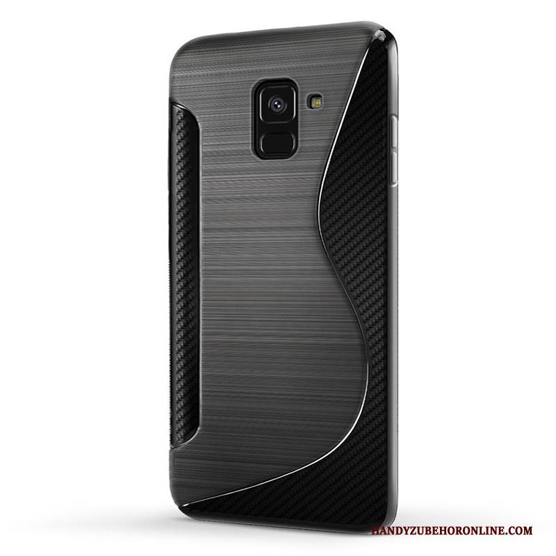 Hülle Samsung Galaxy A8 2018 Weiche Handyhüllen Lila, Case Samsung Galaxy A8 2018 Schutz