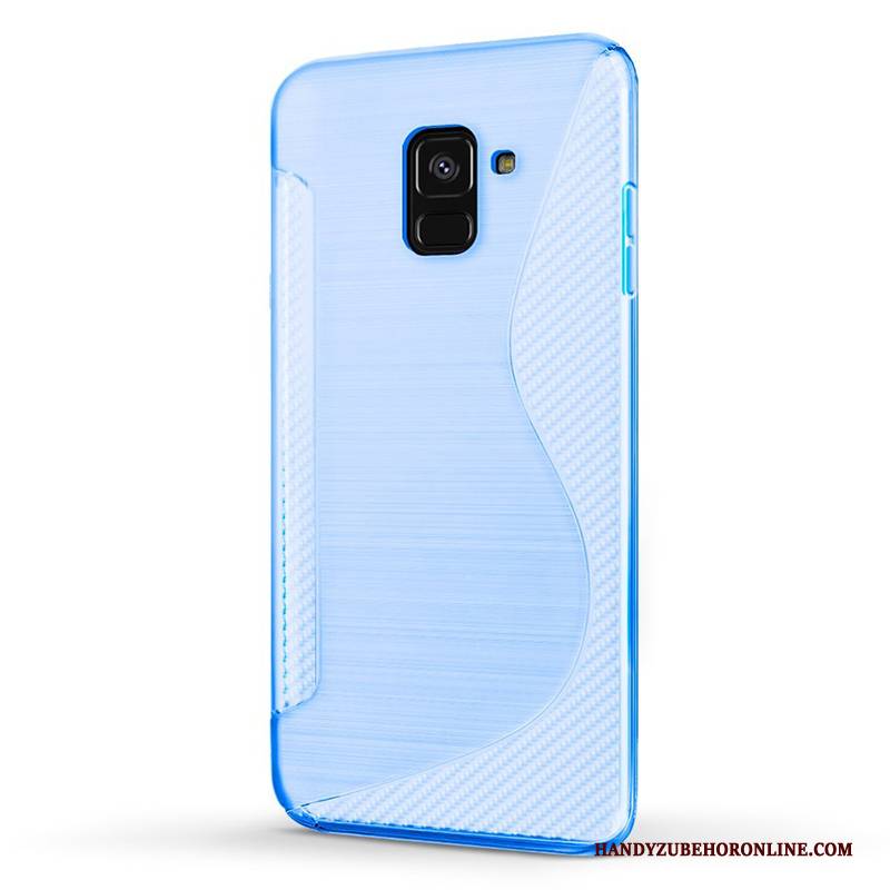 Hülle Samsung Galaxy A8 2018 Weiche Handyhüllen Lila, Case Samsung Galaxy A8 2018 Schutz