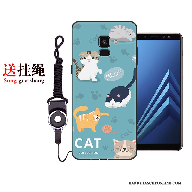 Hülle Samsung Galaxy A8 Gemalt Anti-sturz Lila, Case Samsung Galaxy A8 Silikon